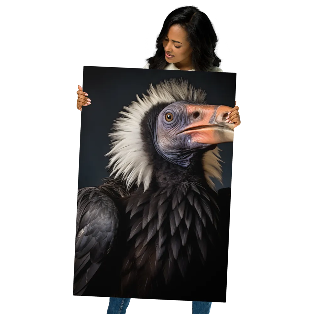 Majestic Vulture Portrait | Metal Print | 24″×36″