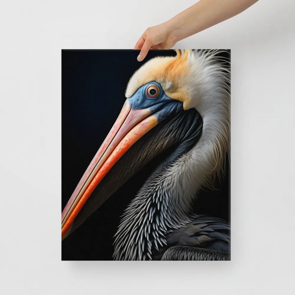 Majestic Portrait of a Pelican | Canvas | 16″×20″