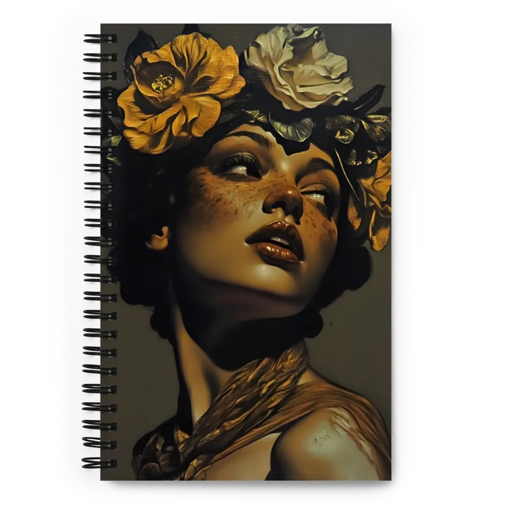 Gilded Serenity | Spiral Notebook