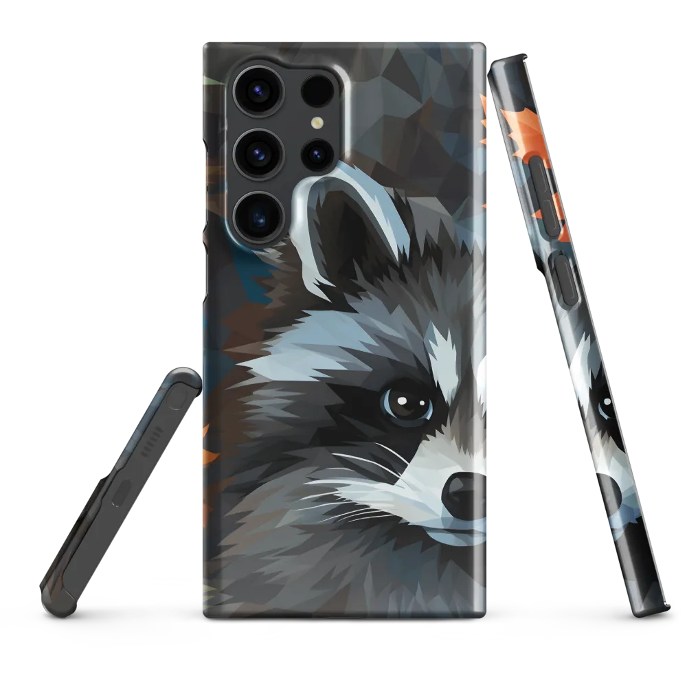 Whispers of Autumn: The Raccoon's Gaze