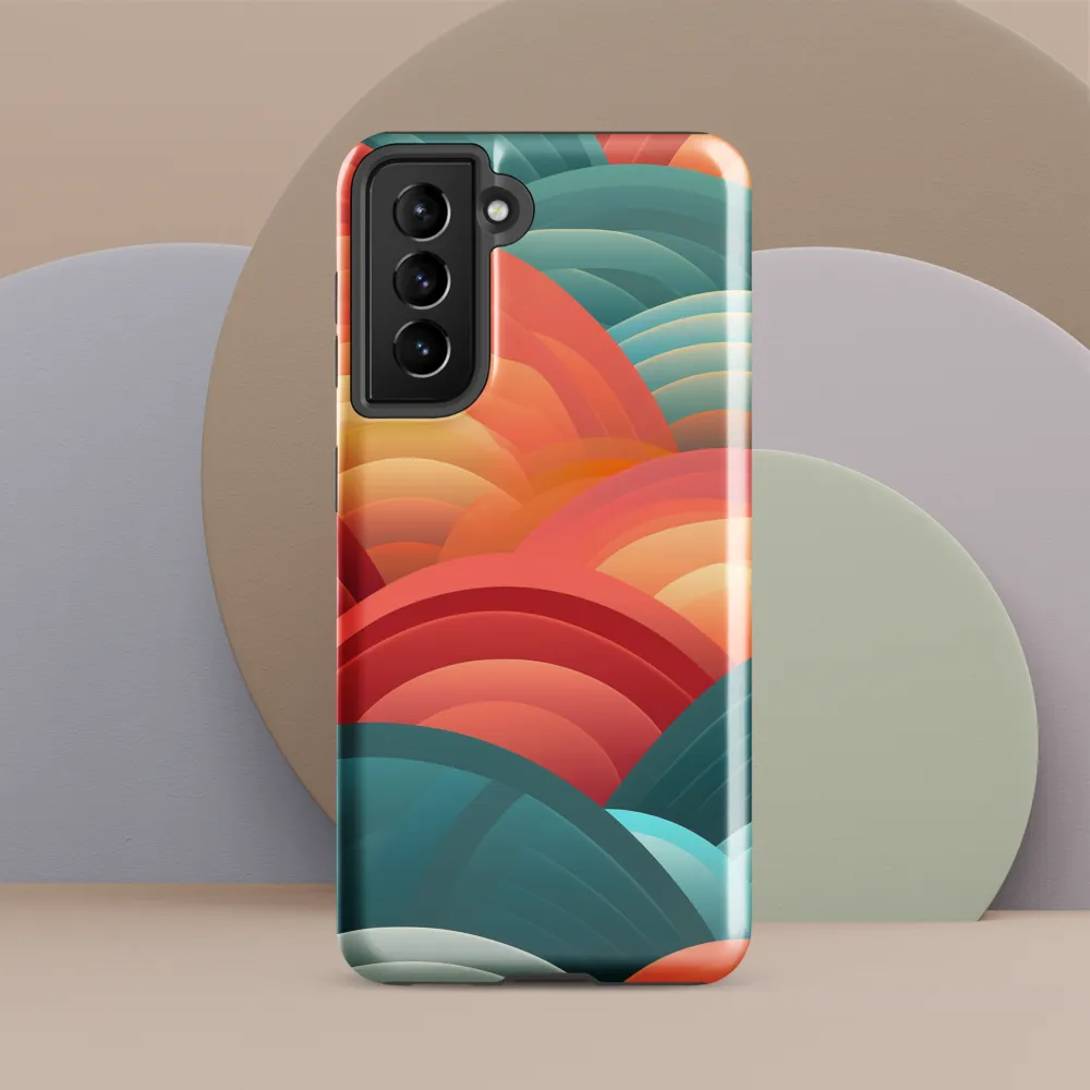 Rhythms of the Waves | Phone Case |  S21 | Tough Case | Glossy