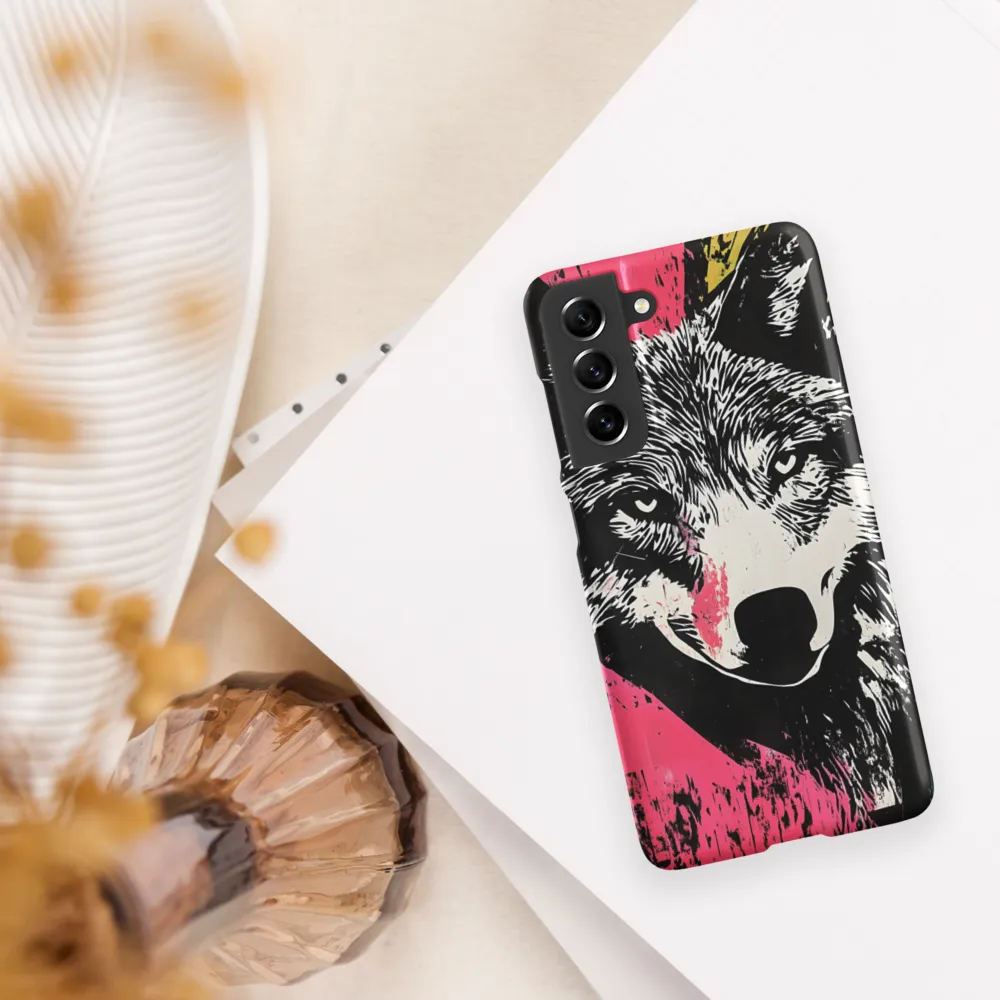 Intense Gaze of the Wolf | Phone Case |  S21 FE | Snap Case | Matte
