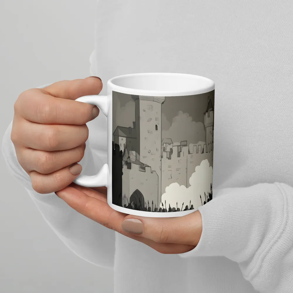 March of Valor: A Medieval Assembly | Mug with White inside | 11 oz