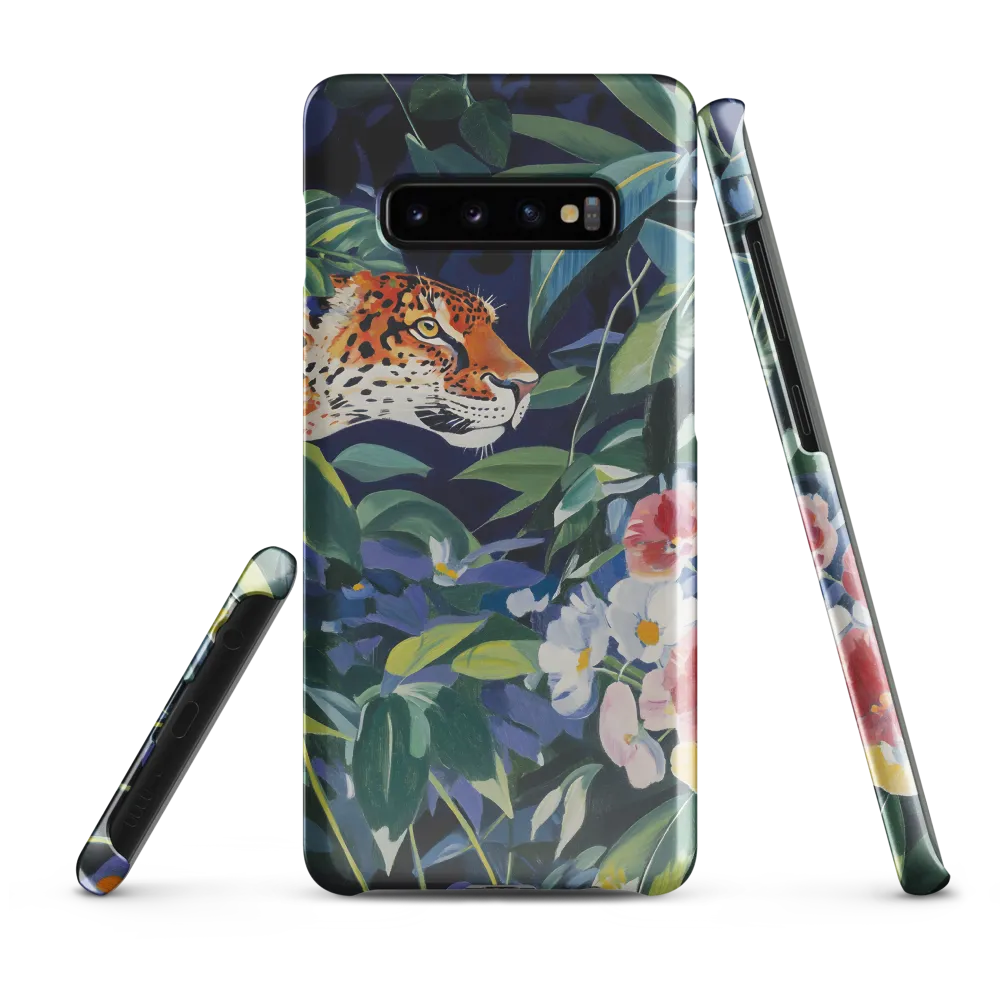 Hidden Majesty: The Jaguar Amongst Tropical Splendor | Phone Case |  S10 Plus | Snap Case | Glossy