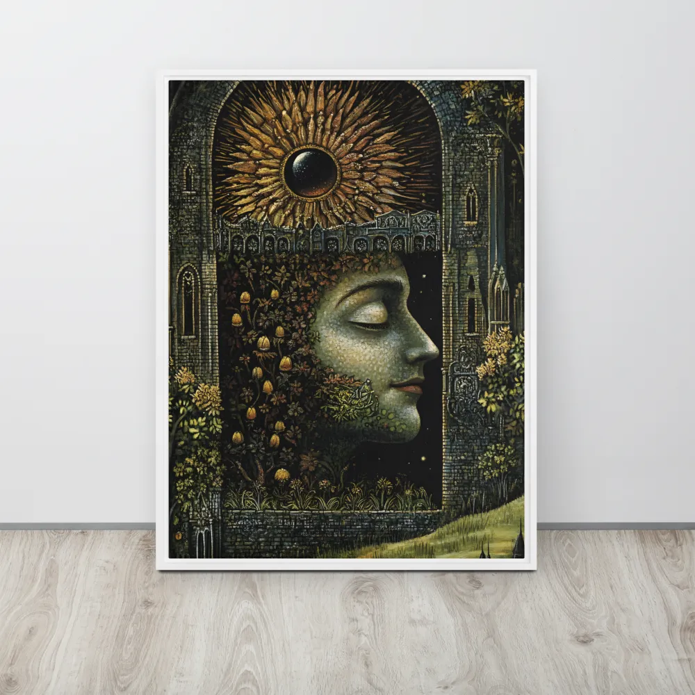 Nature’s Embrace: The Infinite Connection | Canvas with White Frame | 24″×32″