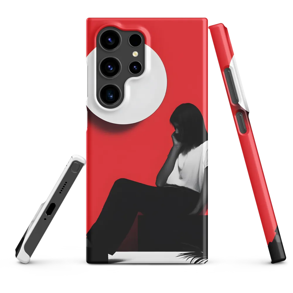 Contemplation in Red | Phone Case |  S24 Ultra | Snap Case | Matte