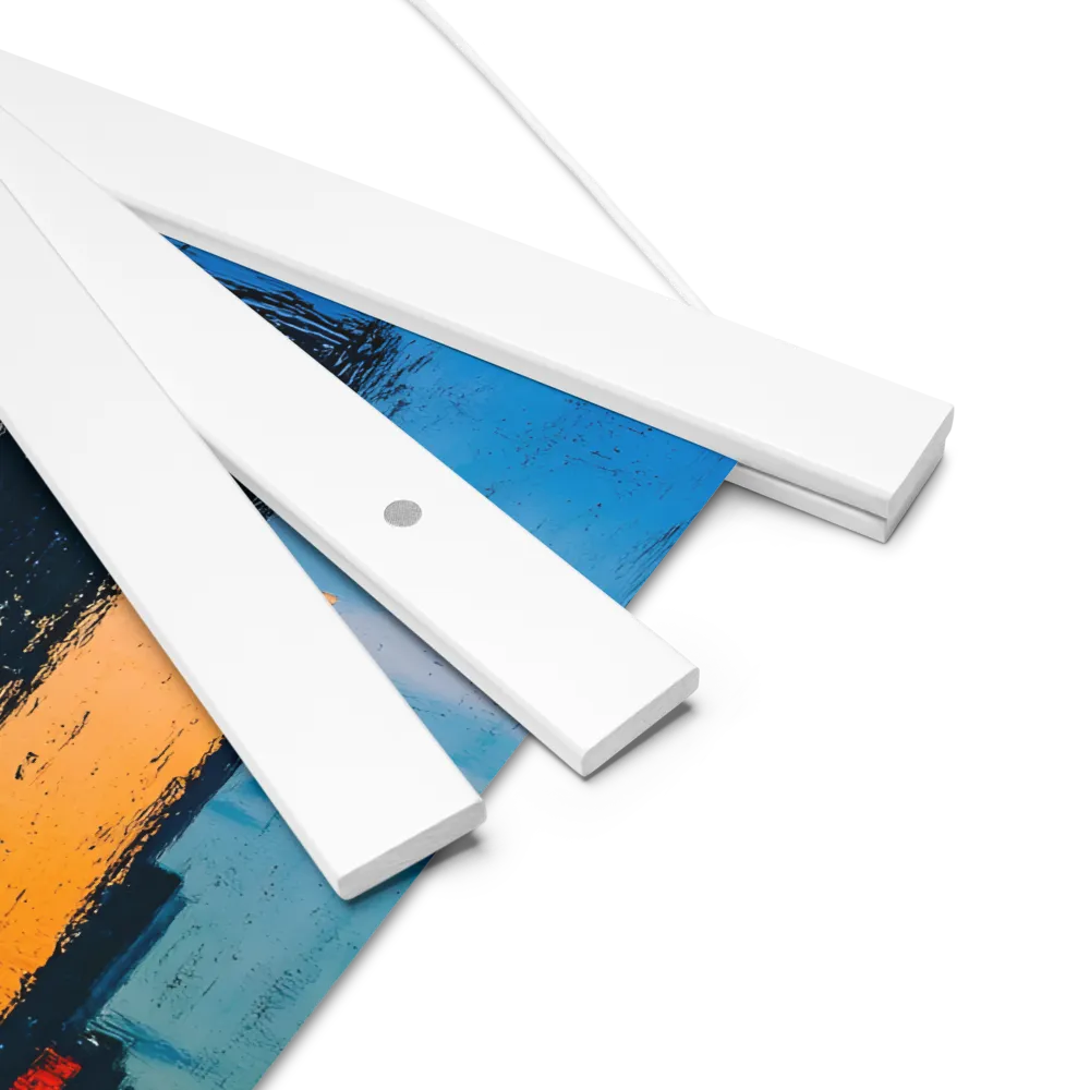 Reflections of Tranquility | Poster With White Wood Hanger | 10″×10″