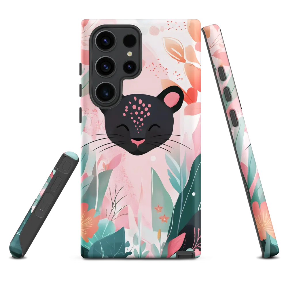 Whimsical Panther in Bloom