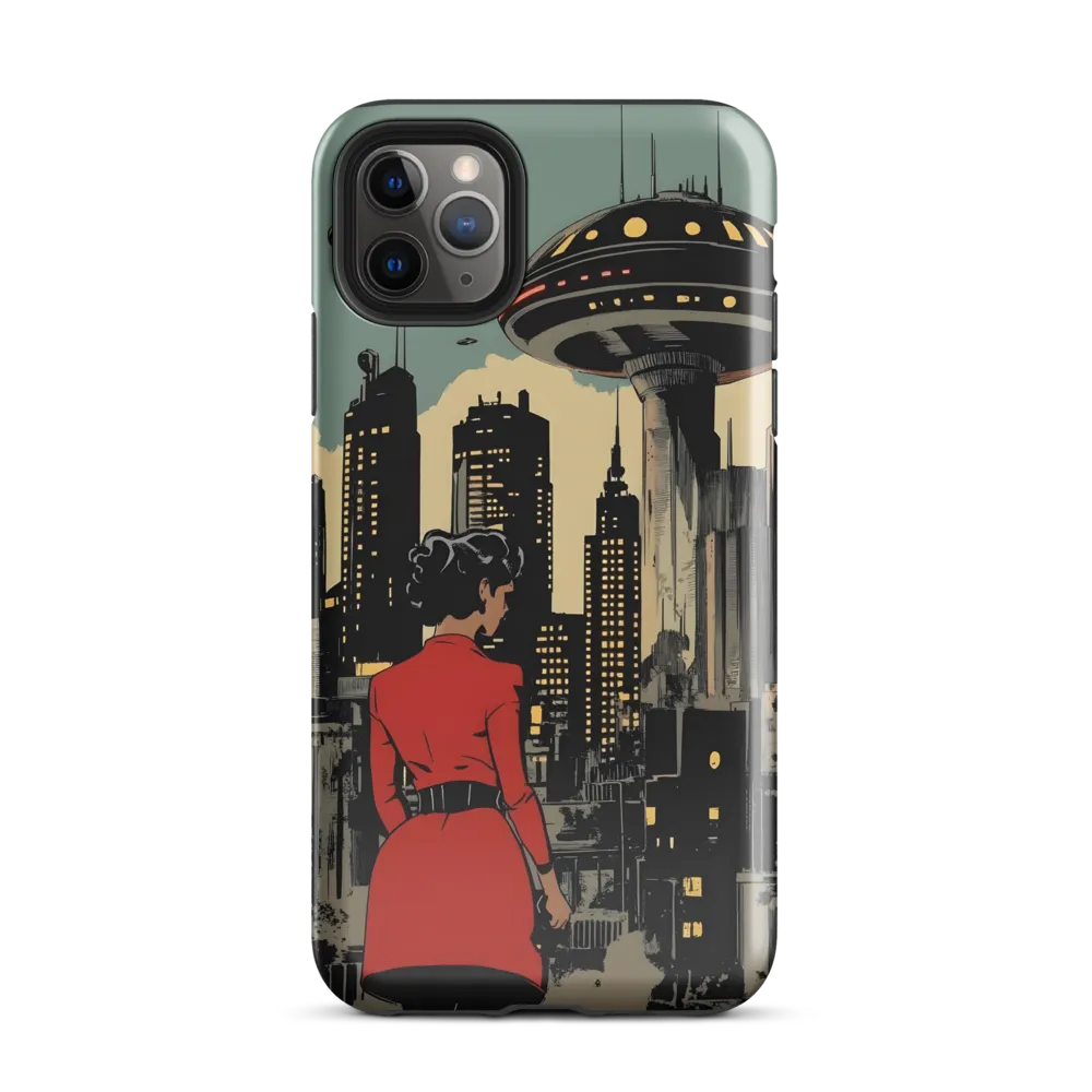 Envisioning Tomorrow: A Retro Futuristic Landscape | Phone Case |  11 Pro Max | Tough Case | Glossy