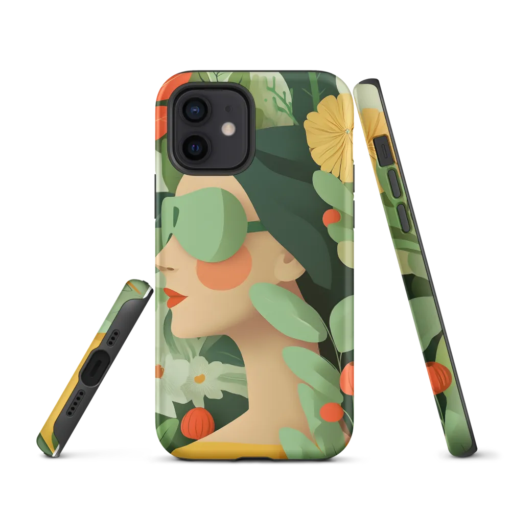 Nature's Serenity: A Modern Portrait | Phone Case |  12 | Tough Case | Matte