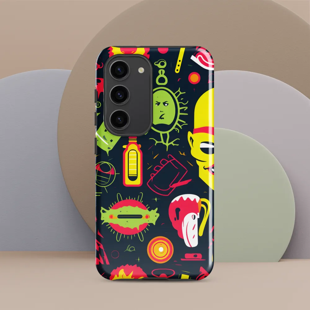 Neon Revelry: A Quirky Exploration of Modern Pop Art
