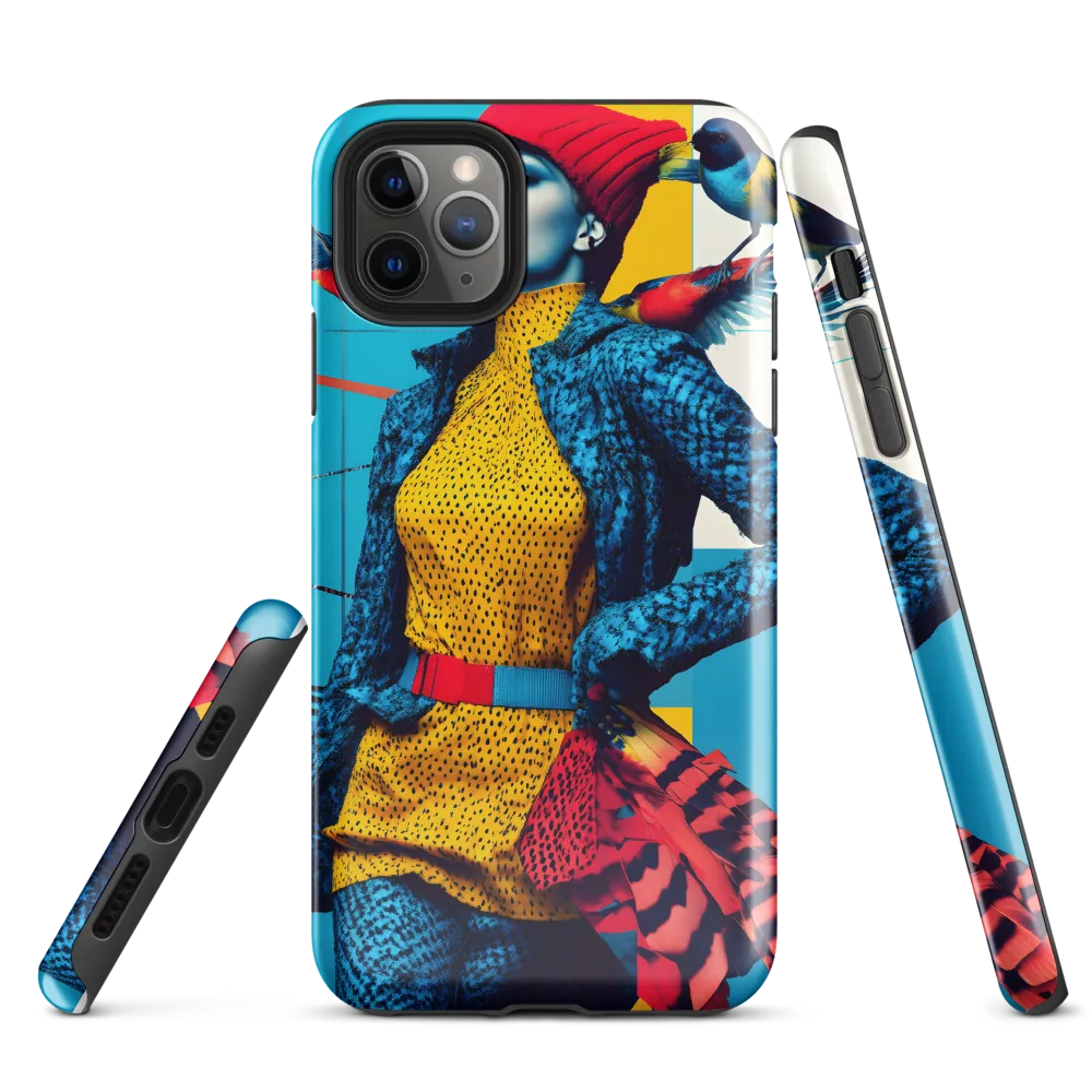 Vibrant Fusion of Nature and Fashion | Phone Case |  11 Pro Max | Tough Case | Glossy