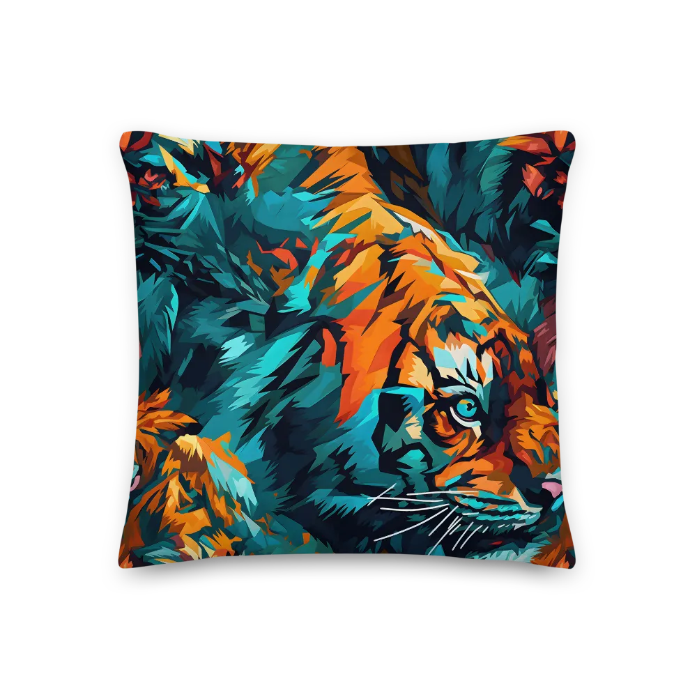 Dynamic Essence of the Tiger | Pillow | 18″×18″