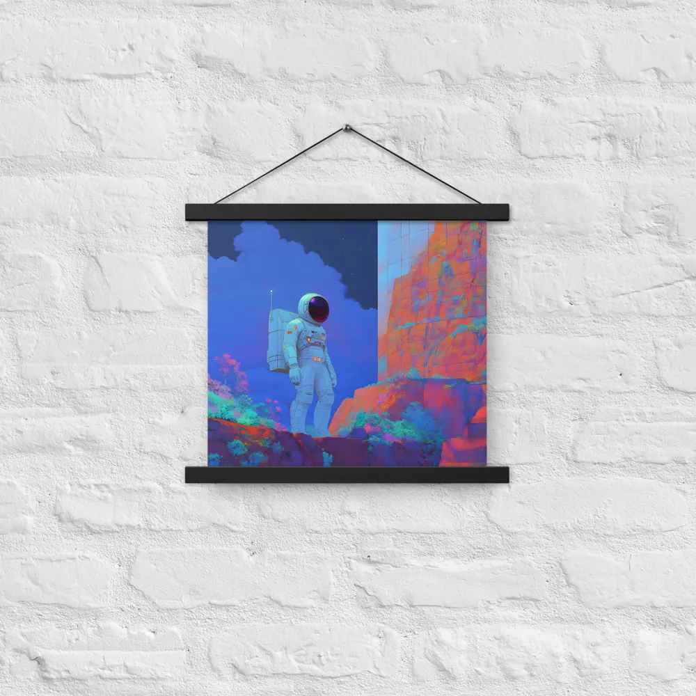 Interstellar Reflections | Poster With Black Wood Hanger | 14″×14″