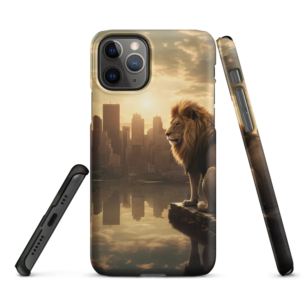 The Lion's Gaze Over the Urban Symphony