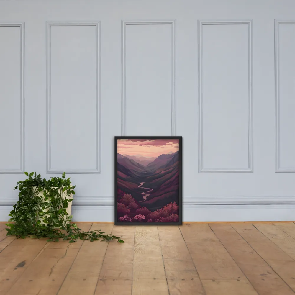 Whispers of Twilight | Poster with Black Frame | 18″×24″