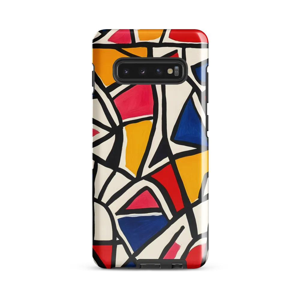 Vibrant Geometric Harmony | Phone Case |  S10 Plus | Tough Case | Glossy