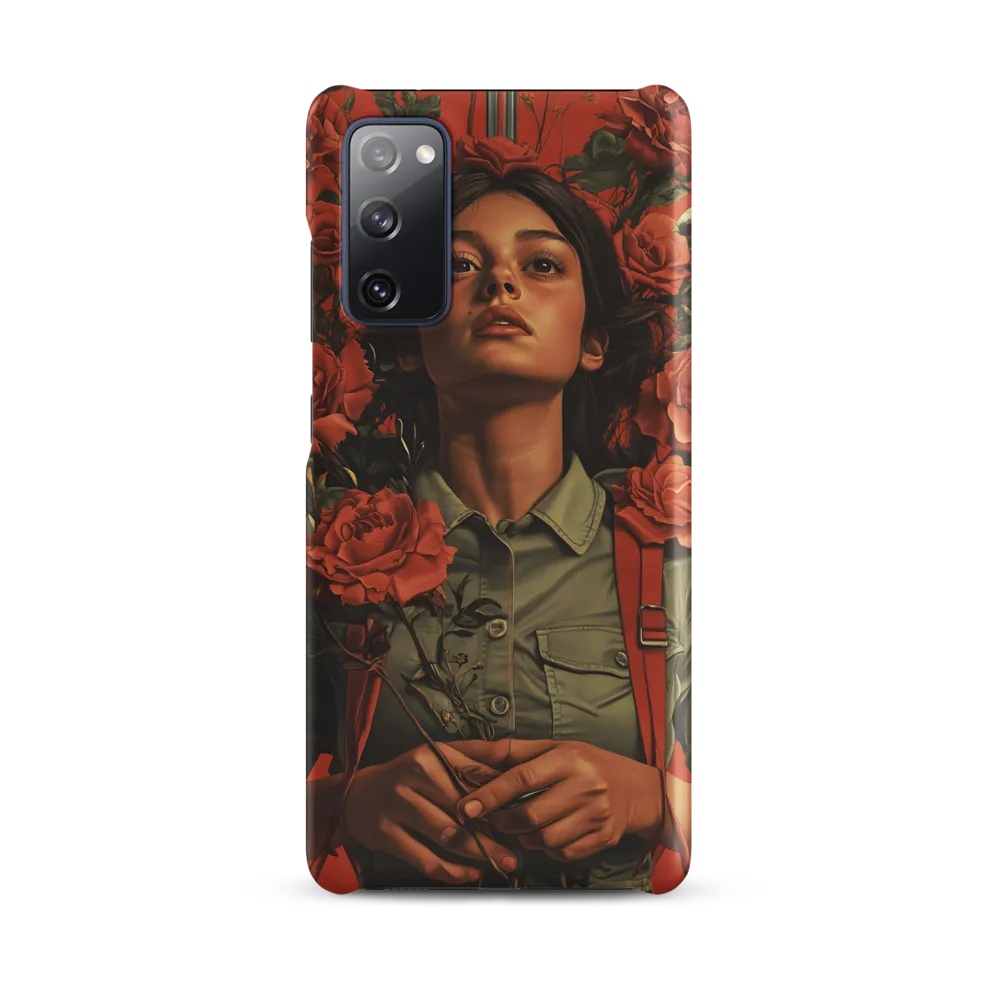 Harmony and Strength: A Portrait Among Roses
