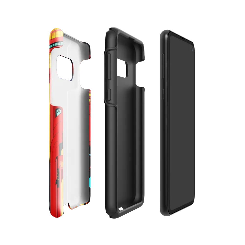 Neon Dreams: A Cyberpunk Cityscape | Phone Case |  S10e | Tough Case | Glossy