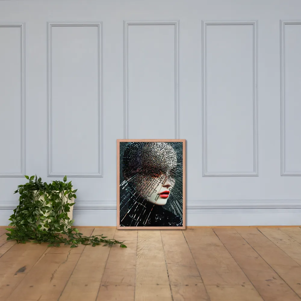 Fractured Identity | Poster with Red oak Frame | 18″×24″