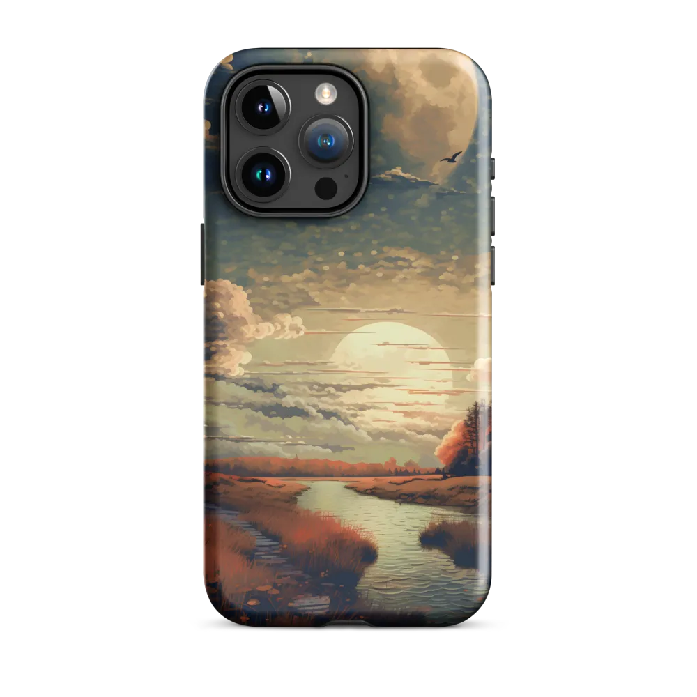 Whispers of Dusk: A Tranquil River Landscape