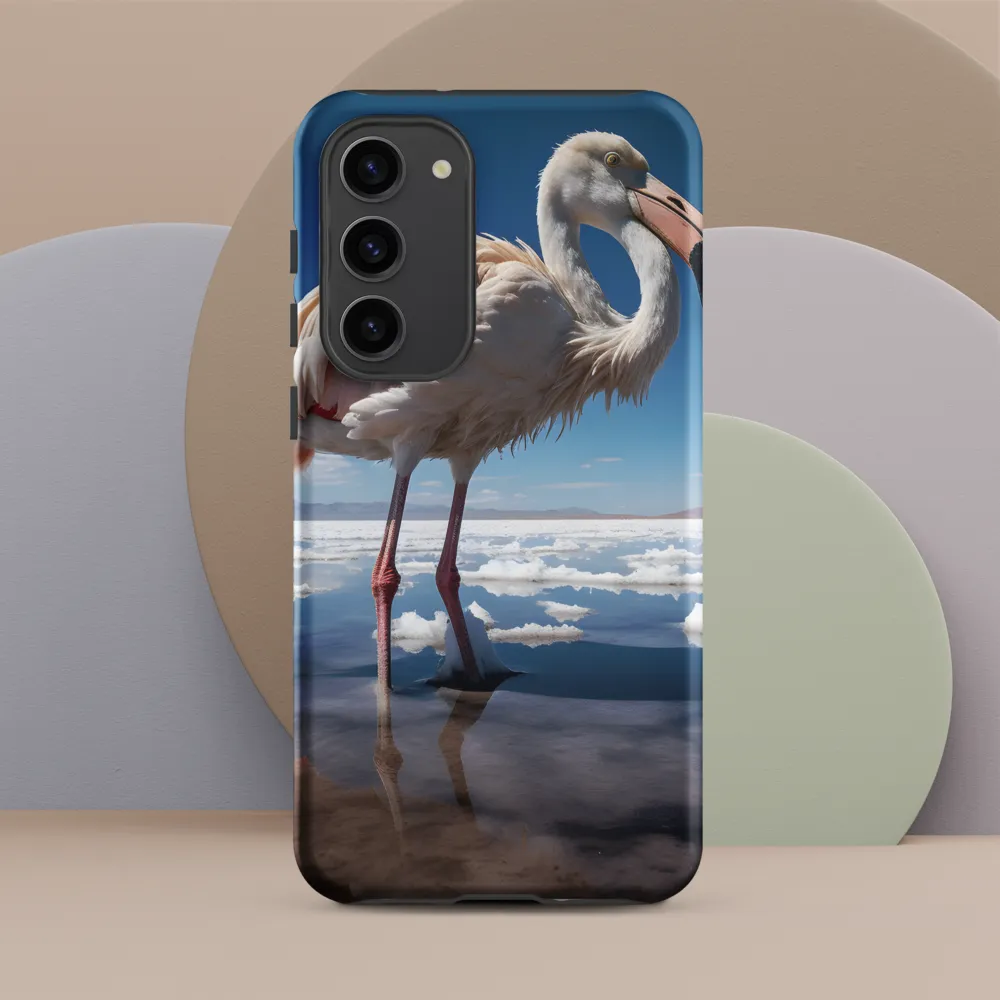 Graceful Solitude of a Flamingo