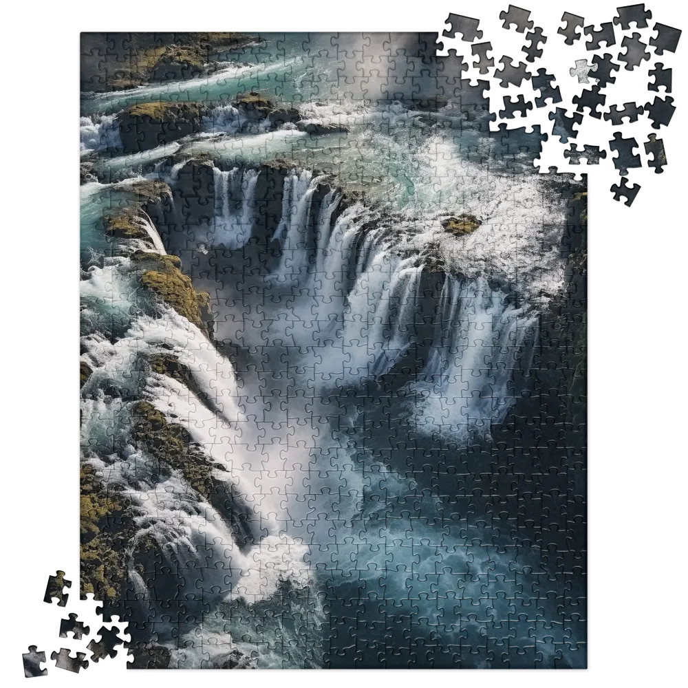 Ethereal Cascade: Nature's Power Revealed | Jigsaw Puzzle | 520 pieces