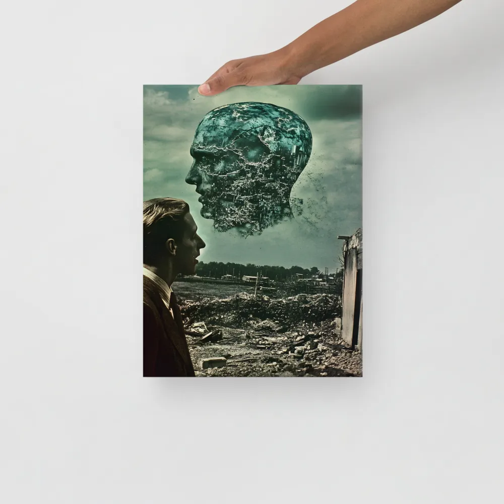 Ethereal Reflections: Identity in a Fragmented World | Canvas | 12″×16″