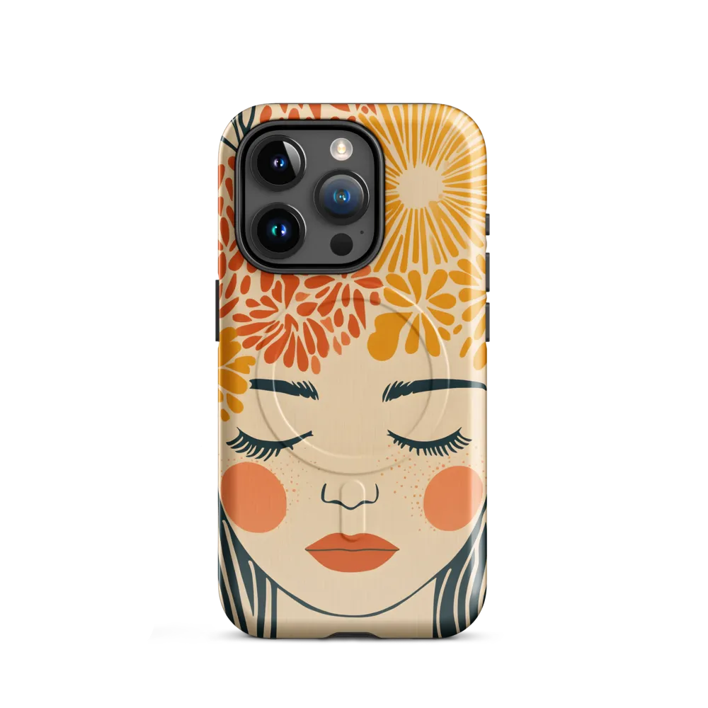 Serenity in Bloom | Phone Case |  15 Pro | MagSafe® Tough Case | Glossy