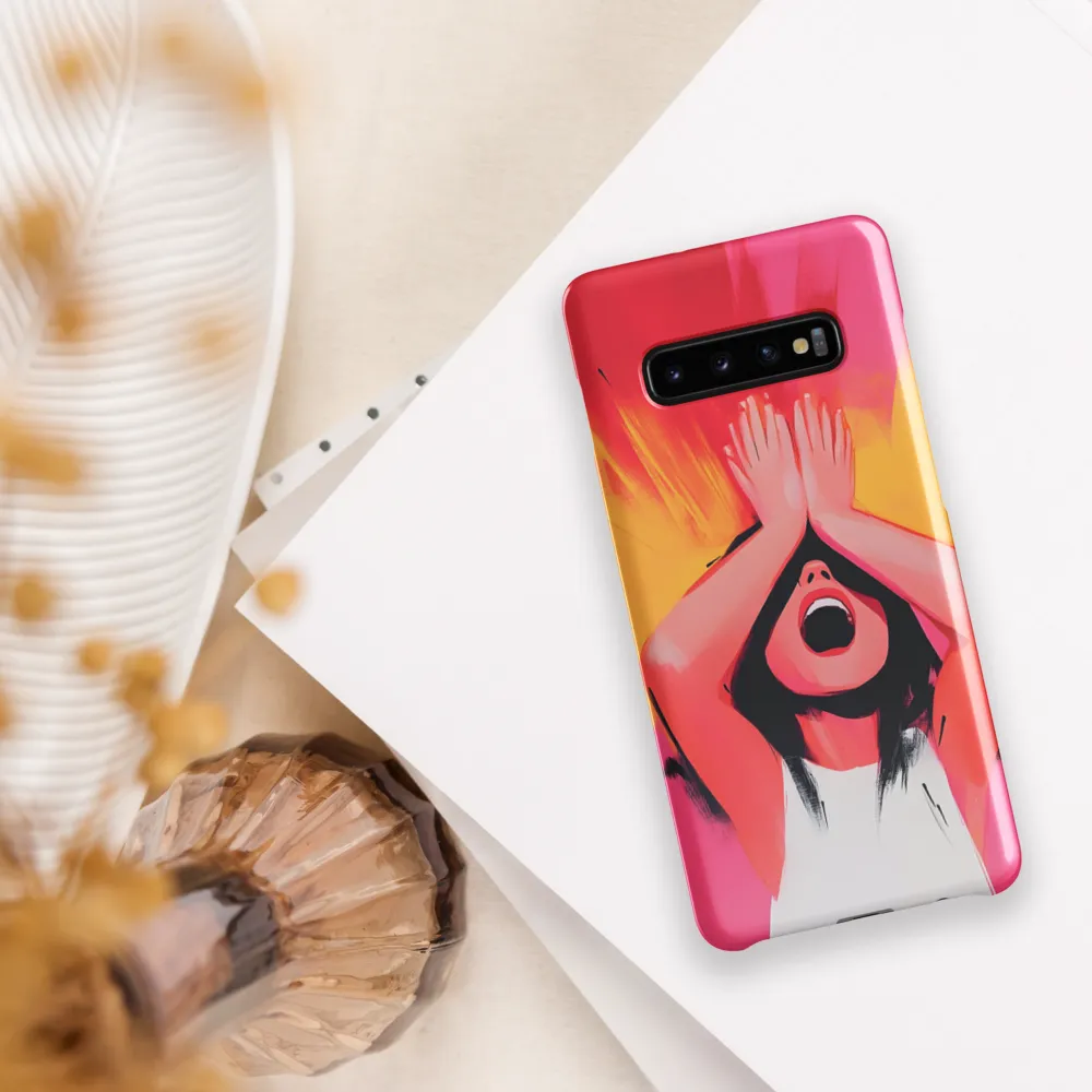 Silent Scream | Phone Case |  S10 Plus | Snap Case | Glossy