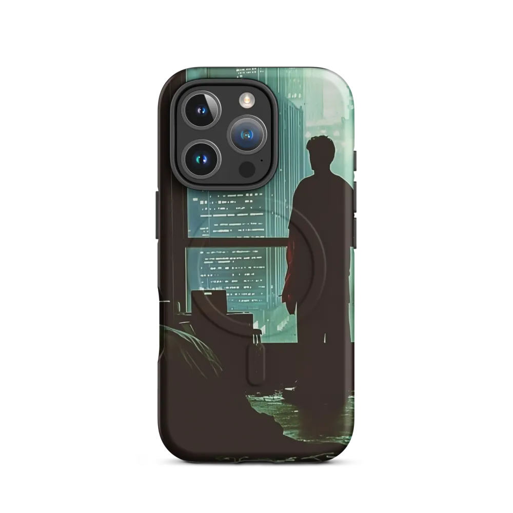 Silent Contemplation in a Futuristic Dystopia