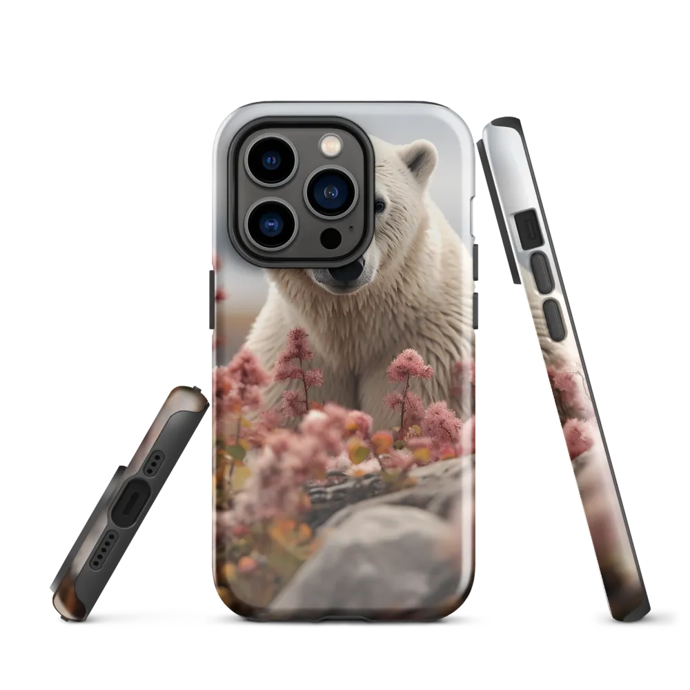 Curiosity Among Blooms: The Polar Bear