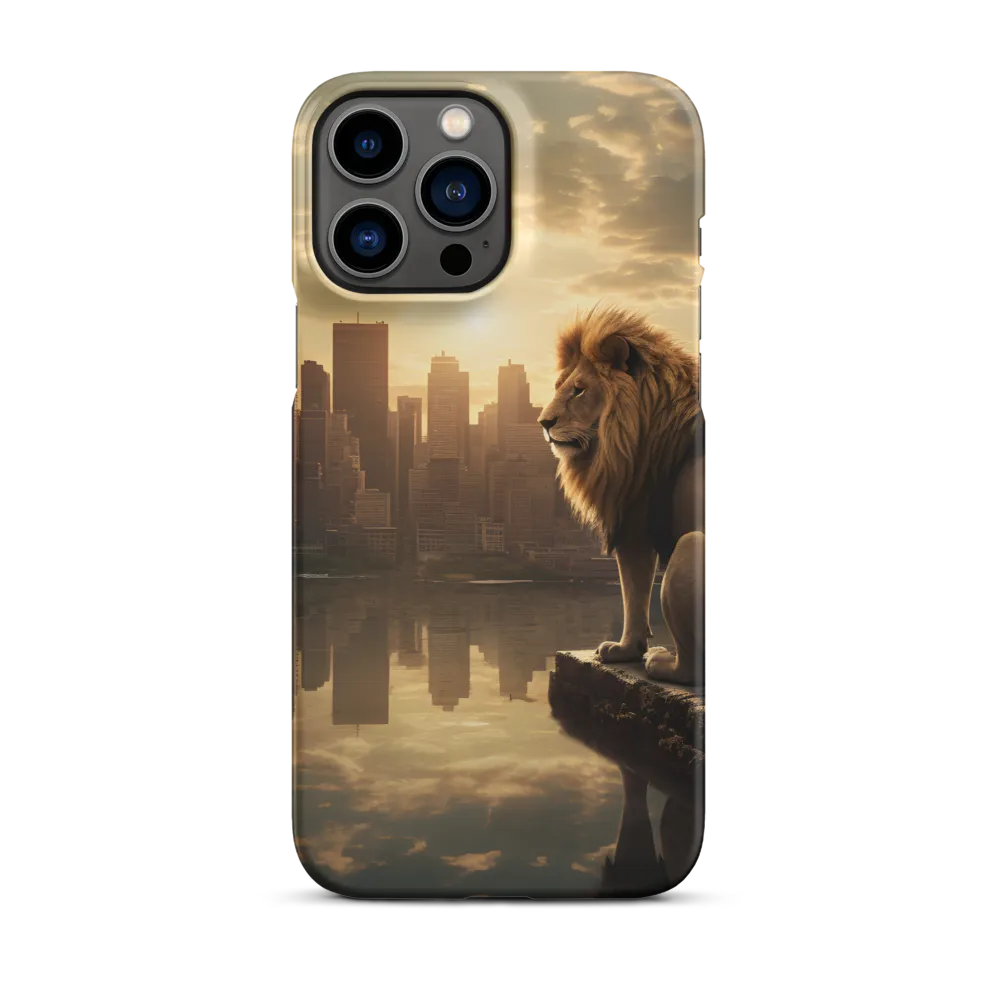 The Lion's Gaze Over the Urban Symphony