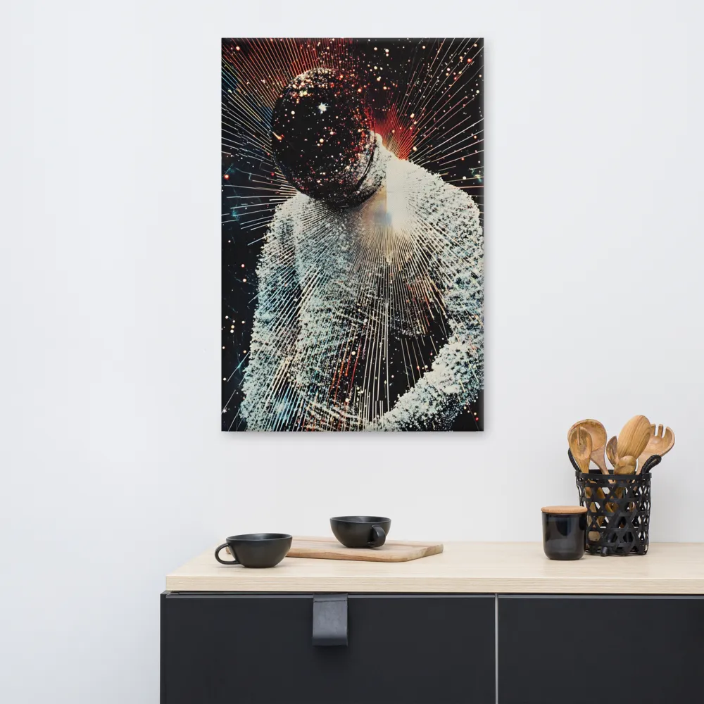 Ethereal Astronaut: A Journey Through the Cosmos | Canvas | 24″×36″