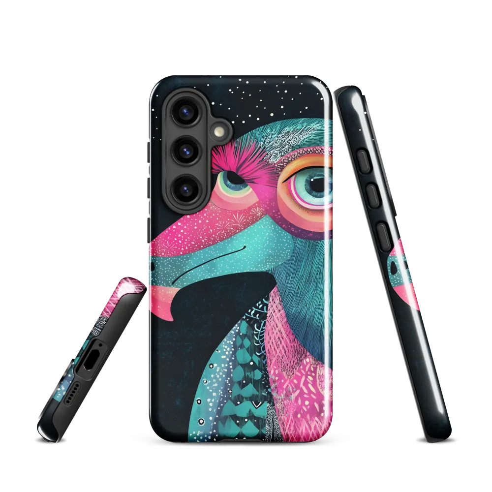 Whimsical Vulture: A Dance of Colors