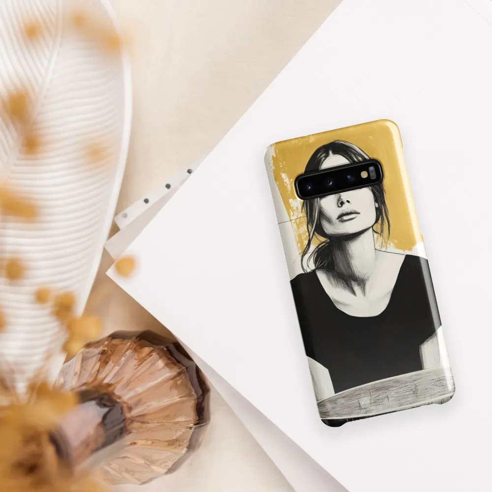 Golden Serenity: A Minimalist Portrait