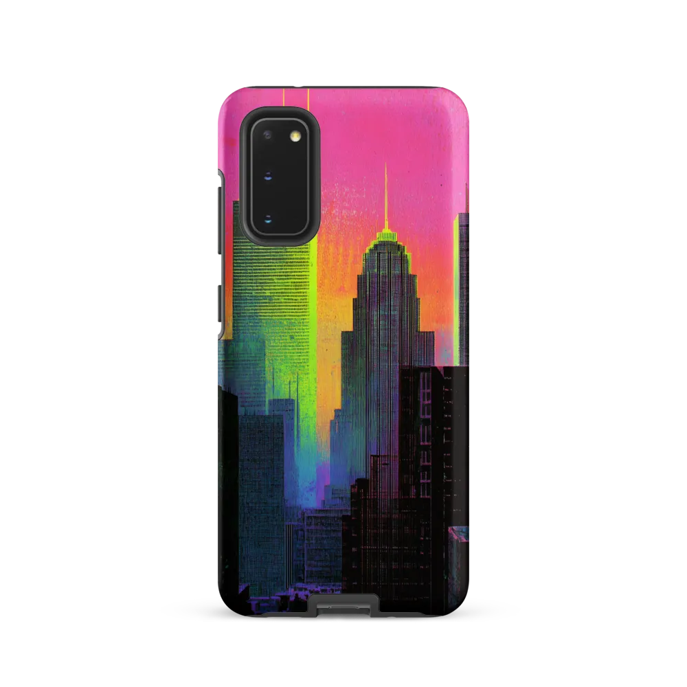 Neon Dreamscape: A Synthwave City | Phone Case |  S20 | Tough Case | Matte