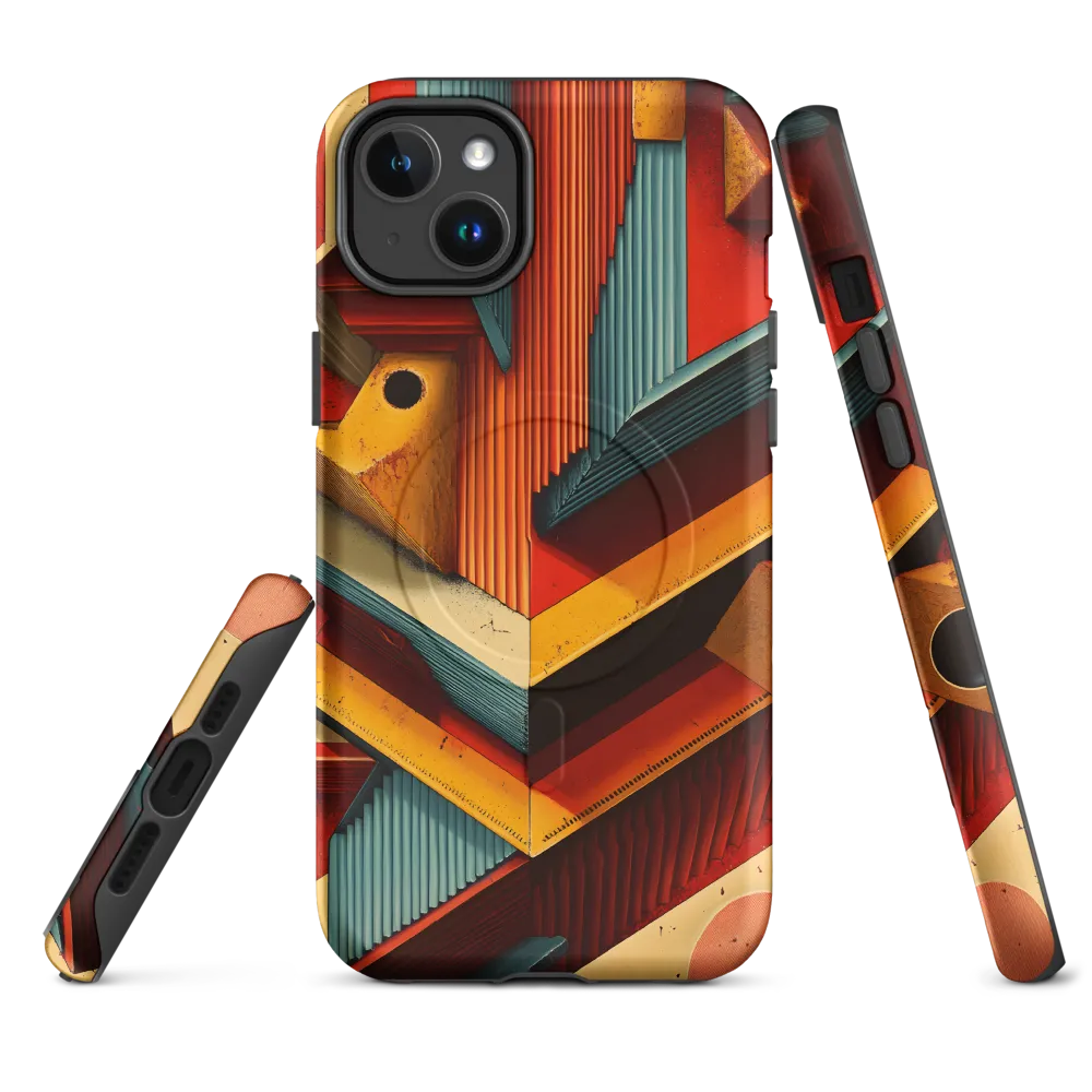 Geometric Harmony | Phone Case |  14 Plus | MagSafe® Tough Case | Matte