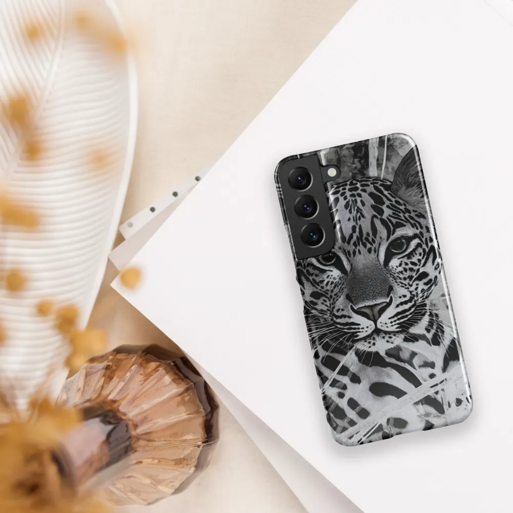 Majestic Gaze: The Leopard's Portrait | Phone Case |  S22 | Snap Case | Glossy