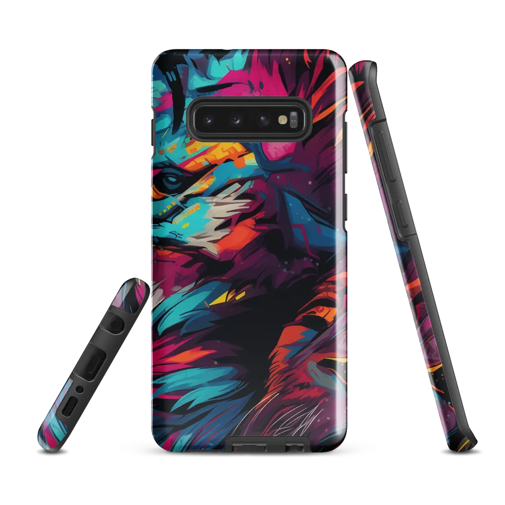 Vivid Majesty: The Modern Lion | Phone Case |  S10 Plus | Tough Case | Glossy