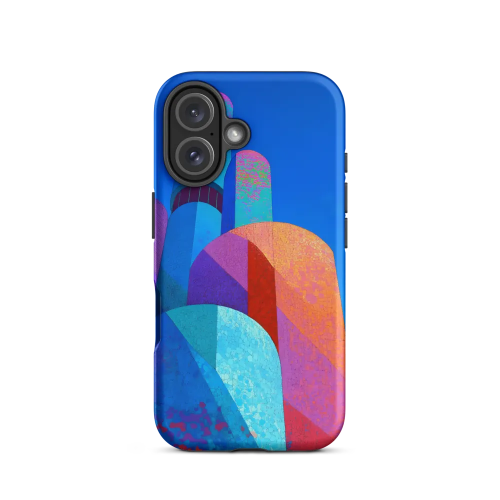 Vibrant Geometric Harmony | Phone Case |  16 | Tough Case | Matte