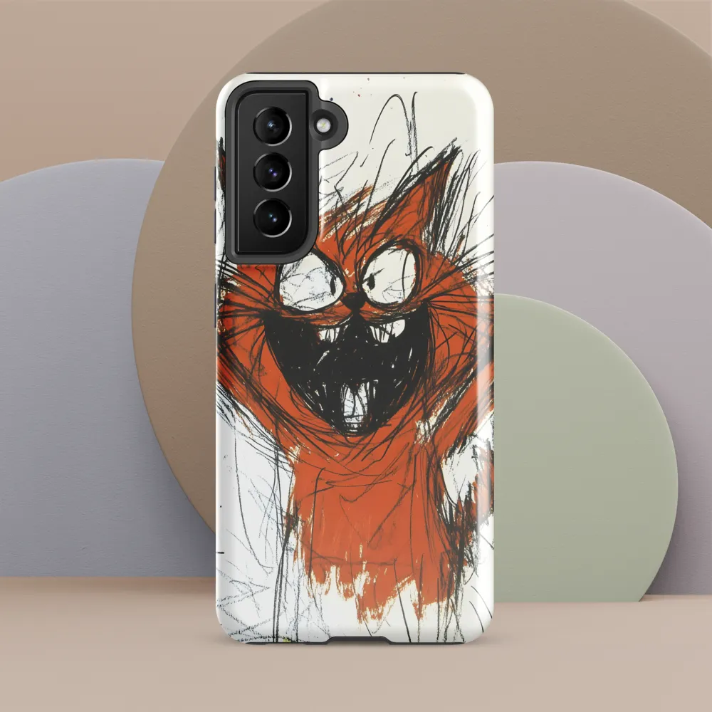 Joyful Cat Creation | Phone Case |  S21 FE | Tough Case | Glossy
