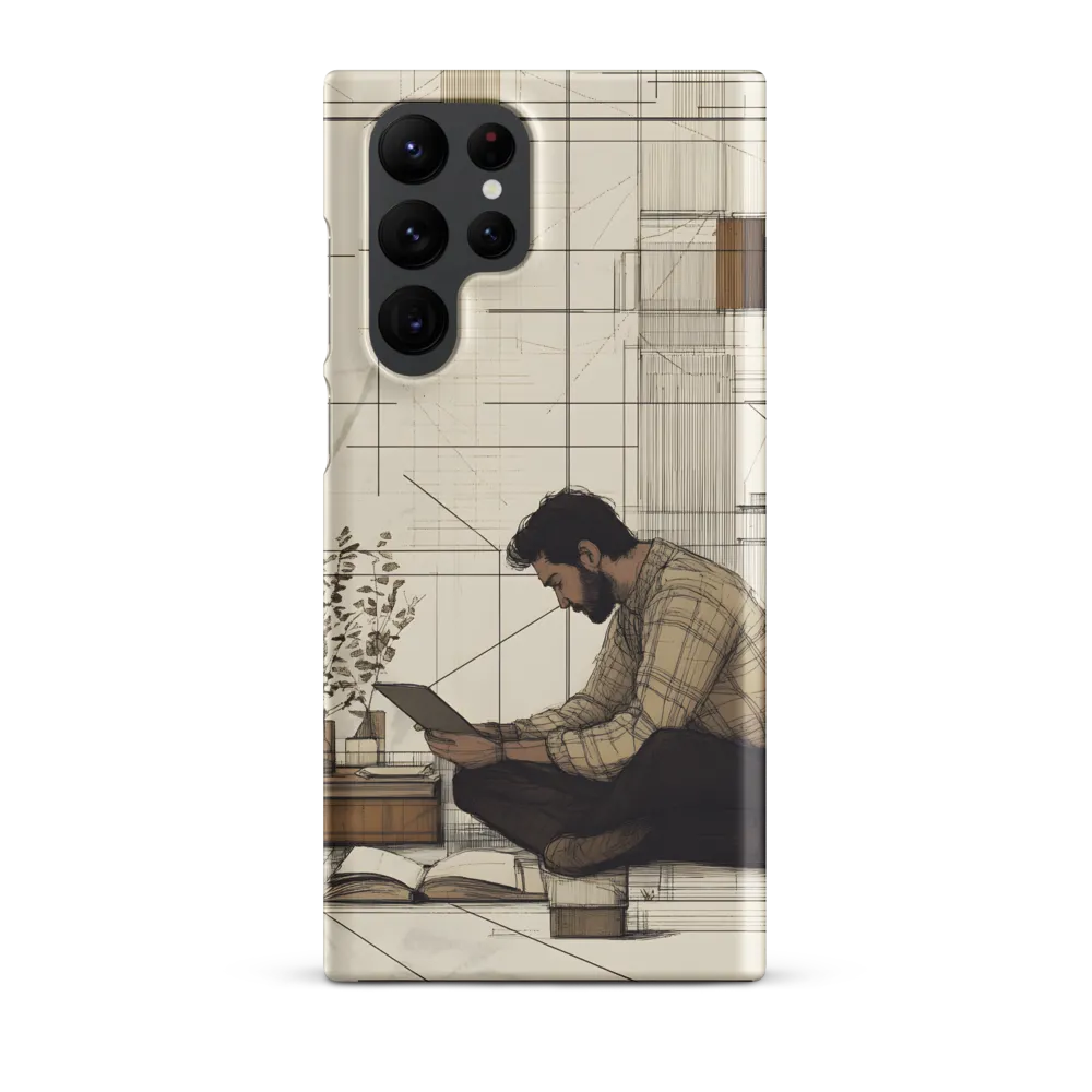 Quiet Reflections in Line | Phone Case |  S22 Ultra | Snap Case | Matte