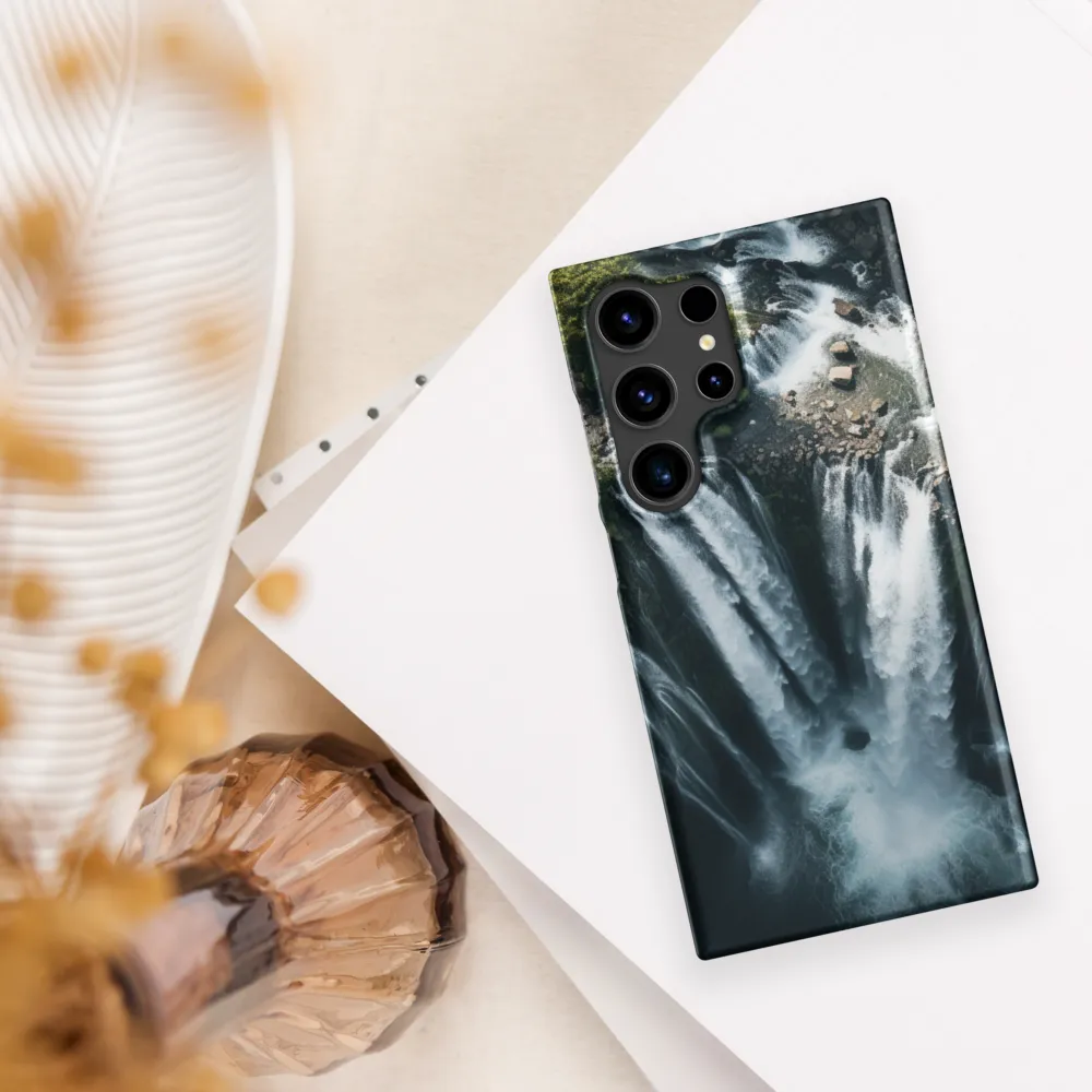 Nature's Power: The Cascading Waterfall | Phone Case |  S24 Ultra | Snap Case | Matte