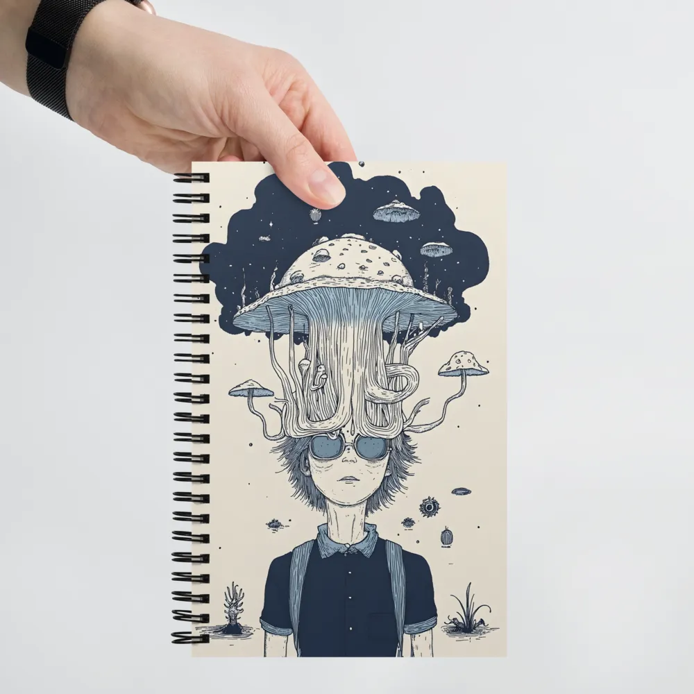 Dreamscape of Jellyfish Thoughts | Spiral Notebook