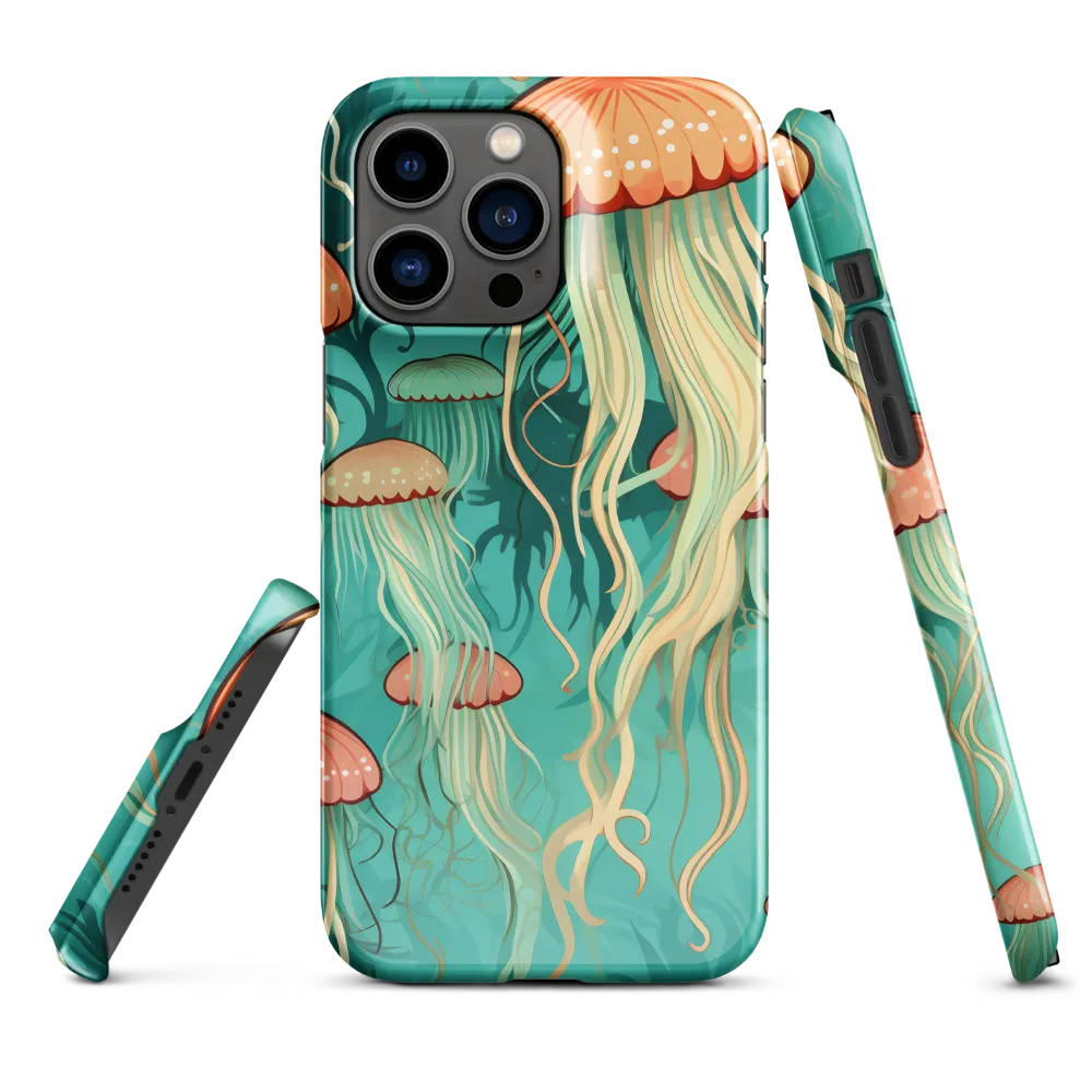 Ethereal Dance of Jellyfish | Phone Case |  14 Pro Max | Snap Case | Glossy