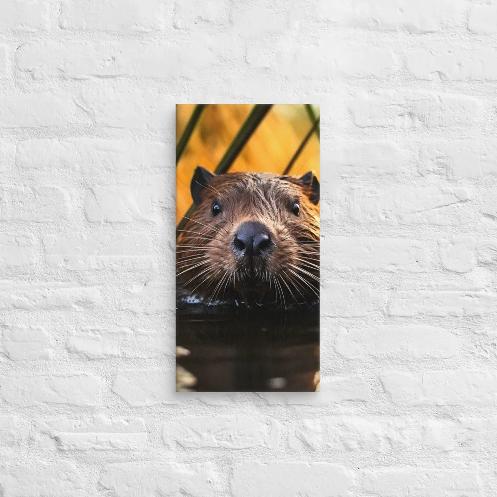 Beaver Serenity: A Natural Portrait | Canvas | 10″×20″