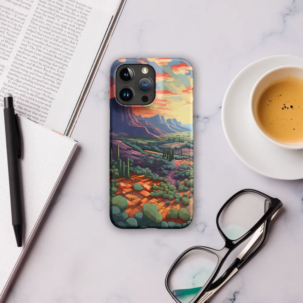 Desert Serenity at Dusk | Phone Case |  15 Pro Max | Snap Case | Matte
