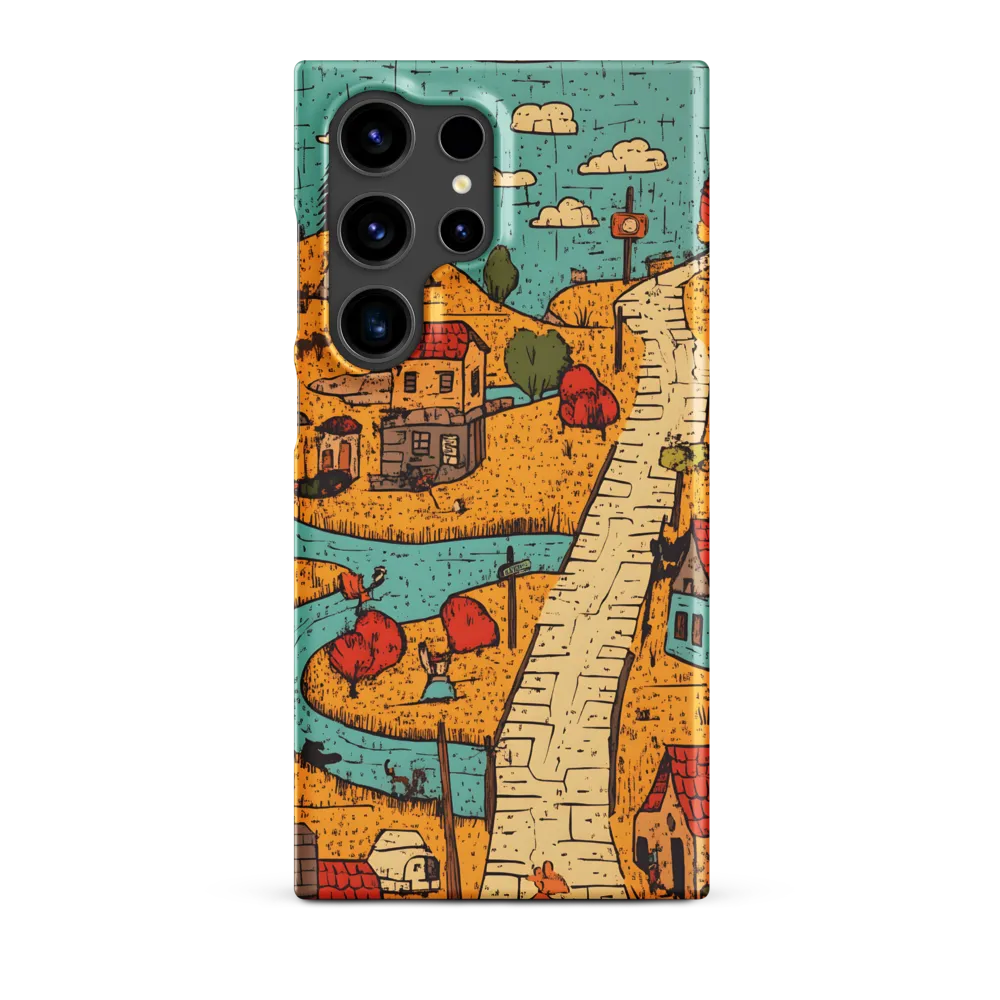 Whimsical Village Landscape