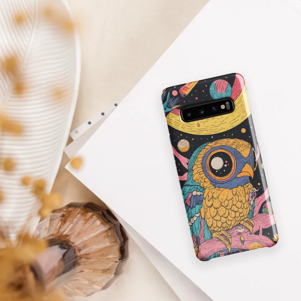 Whimsical Cosmic Owl | Phone Case |  S10 | Snap Case | Glossy